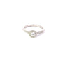 Platinum Diamond Halo Set Ring with Diamond Shoulders 0.57ct - 55391A-40