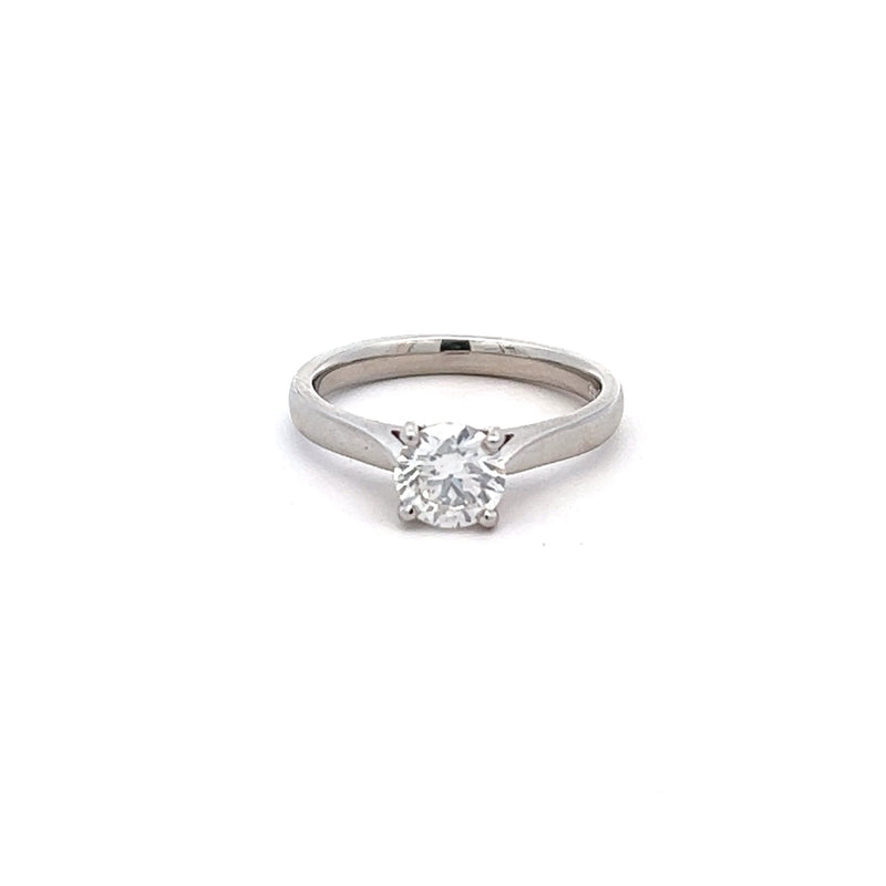 Platinum Solitaire Four Claw Diamond Ring 1.01ct - ASM1588