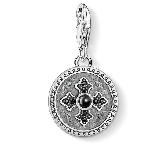 Thomas Sabo Silver Royalty Cross Charm Pendant 1704-641-11