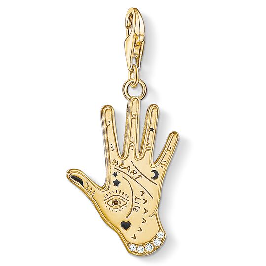 Thomas Sabo Vintage Hand Gold Charm Pendant 1717-565-7