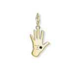 Thomas Sabo Vintage Hand Gold Charm Pendant 1717-565-7