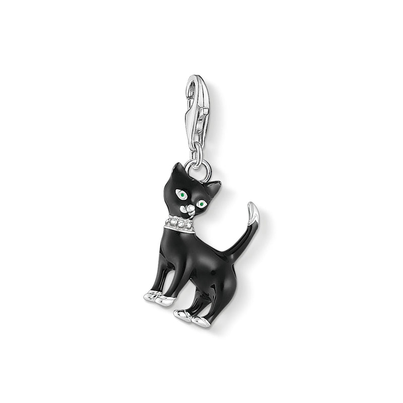 THOMAS SABO CHARM PENDANT CAT BLACK 1725-041-11