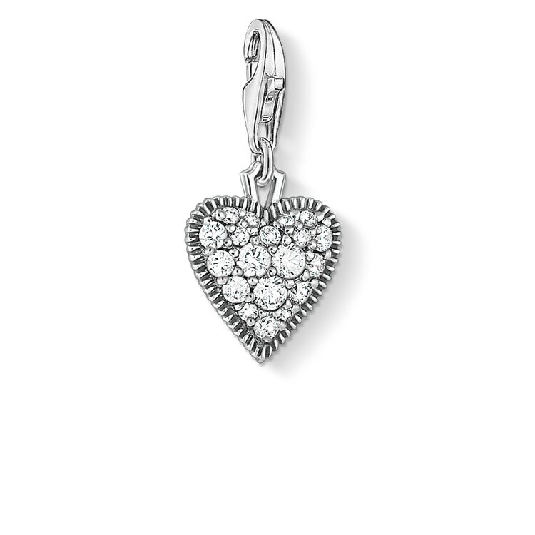 Thomas Sabo Vintage Zirconia Heart Charm 1747-643-14