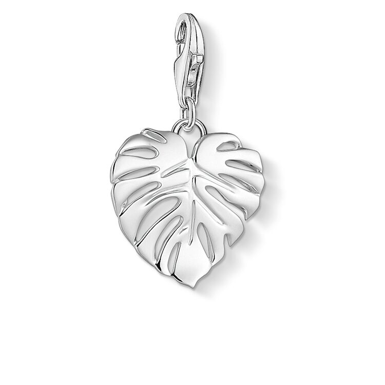 Thomas Sabo Sterling Silver Tropical Leaf Charm 1770-001-21