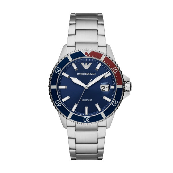 Armani s/s Blue Dial Watch AR11339