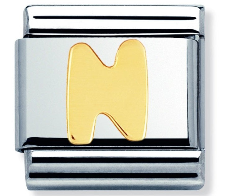 NOMINATION Gold Letter N Charm 030101-14