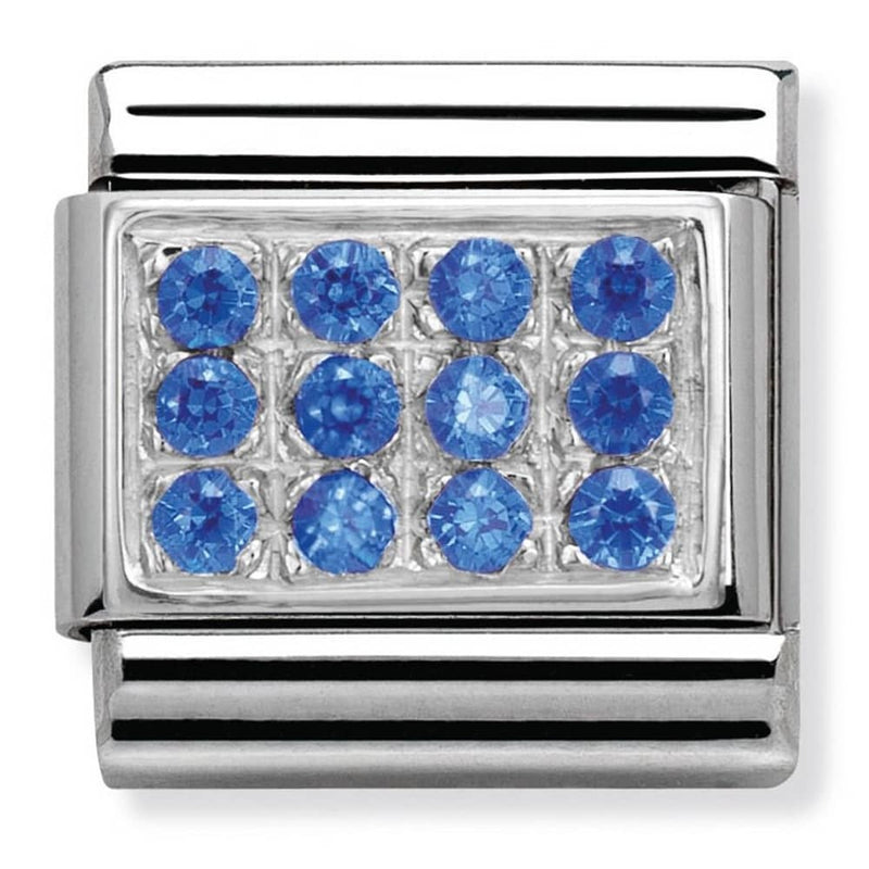 Nomination Pave CZ Blue Charm 330307-04