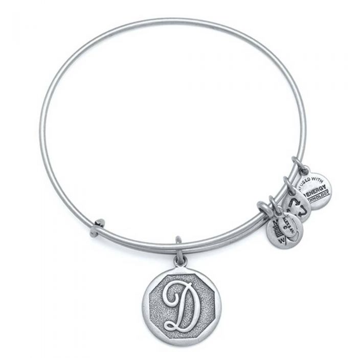 ALEX AND ANI Initial 'D' Charm Bangle A13EB14DS
