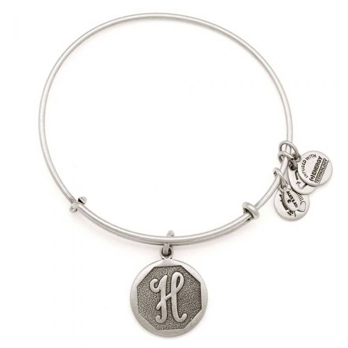 ALEX AND ANI Initial 'H' Charm Bangle A13EB14HS