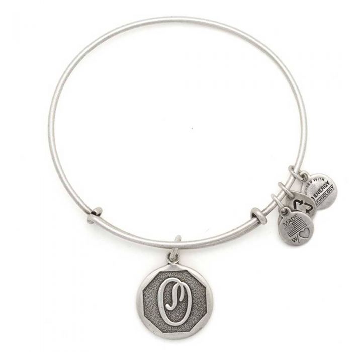 ALEX AND ANI Initial 'O' Charm Bangle A13EB14OS