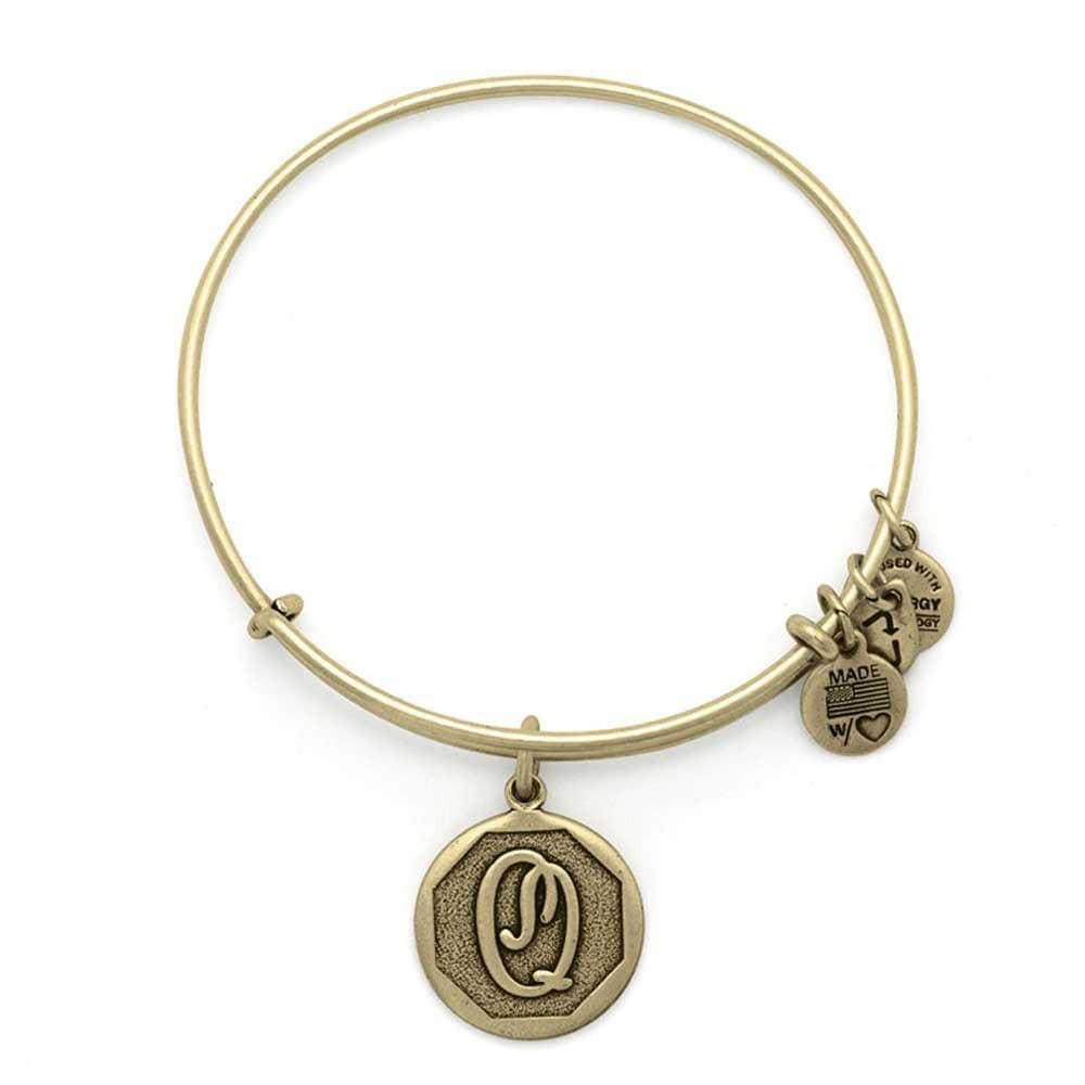 ALEX AND ANI Initial 'Q' Charm Bangle A13EB14QG