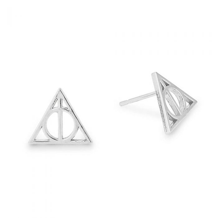 ALEX AND ANI Harry Potter Silver Deathly Hallows Stud Earrings AS17HP17S