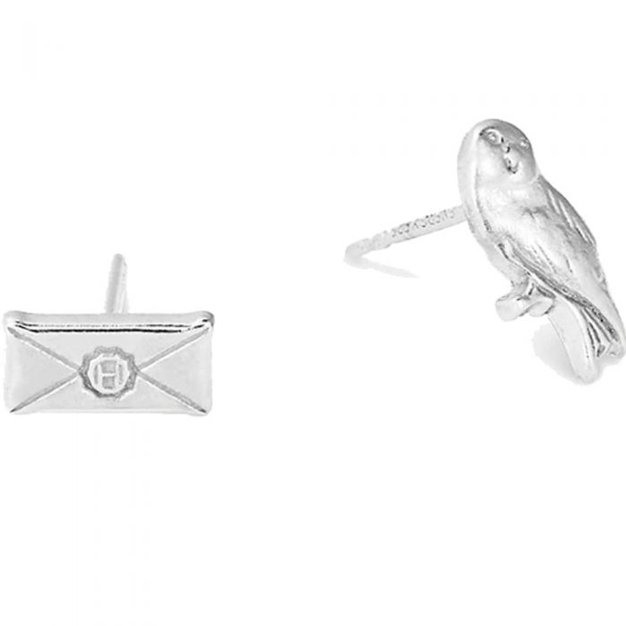ALEX AND ANI Harry Potter Silver Owl Post Stud Earrings AS18HP12S