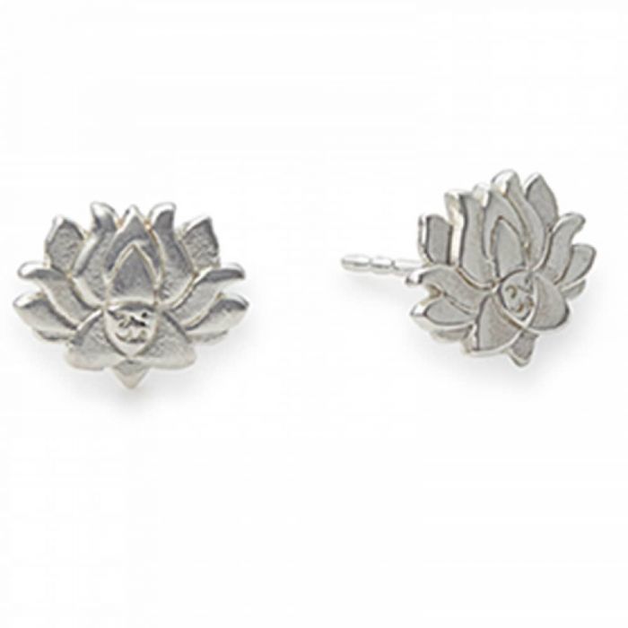 ALEX AND ANI Silver Lotus Peace Petal Earrings PC14SPE04S