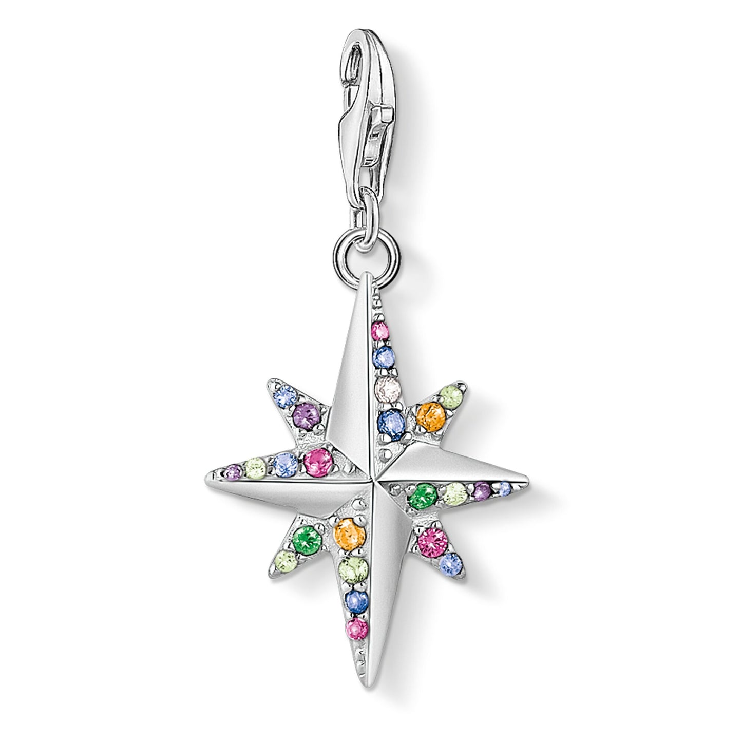 Thomas Sabo Silver Colourful Star Charm 1817-342-7
