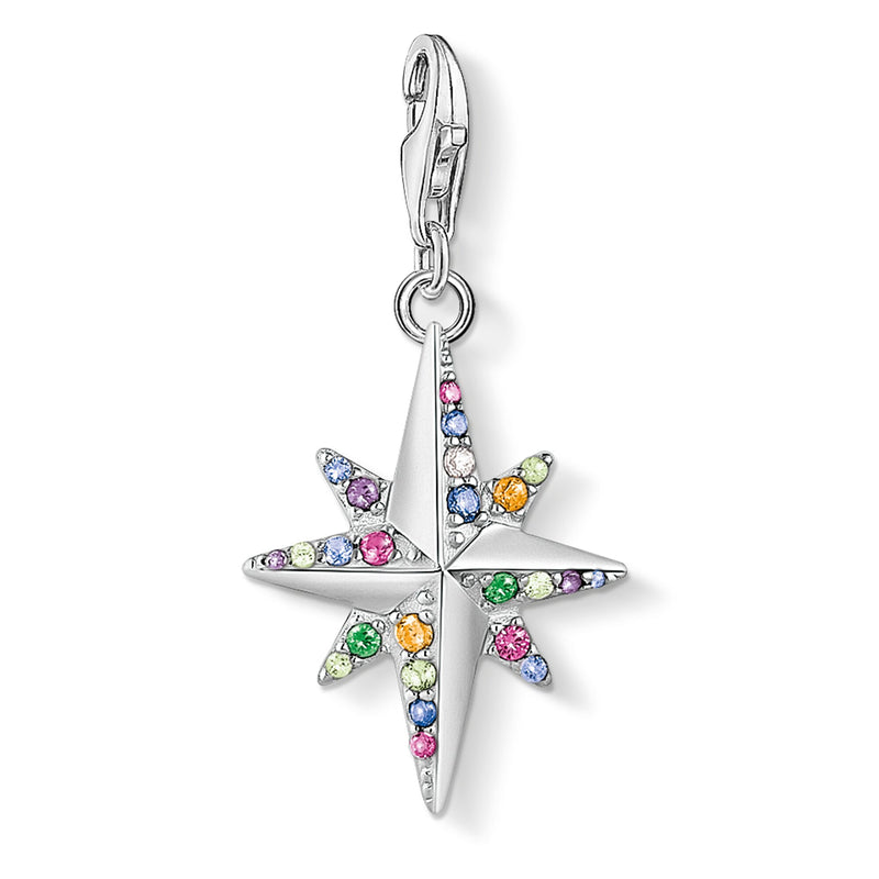 Thomas Sabo Silver Colourful Star Charm 1817-342-7