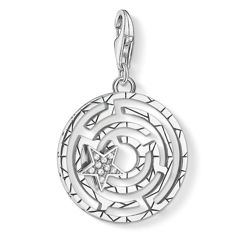 Thomas Sabo White Silver Maze Charm 1823-643-14