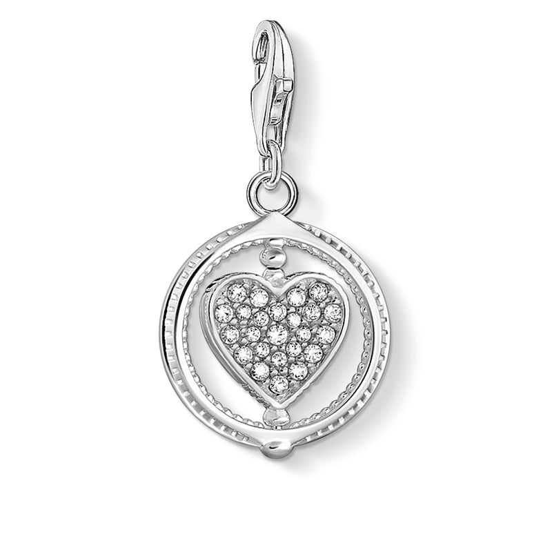 Thomas Sabo Rotating Heart Charm Pendant 1858-051-14