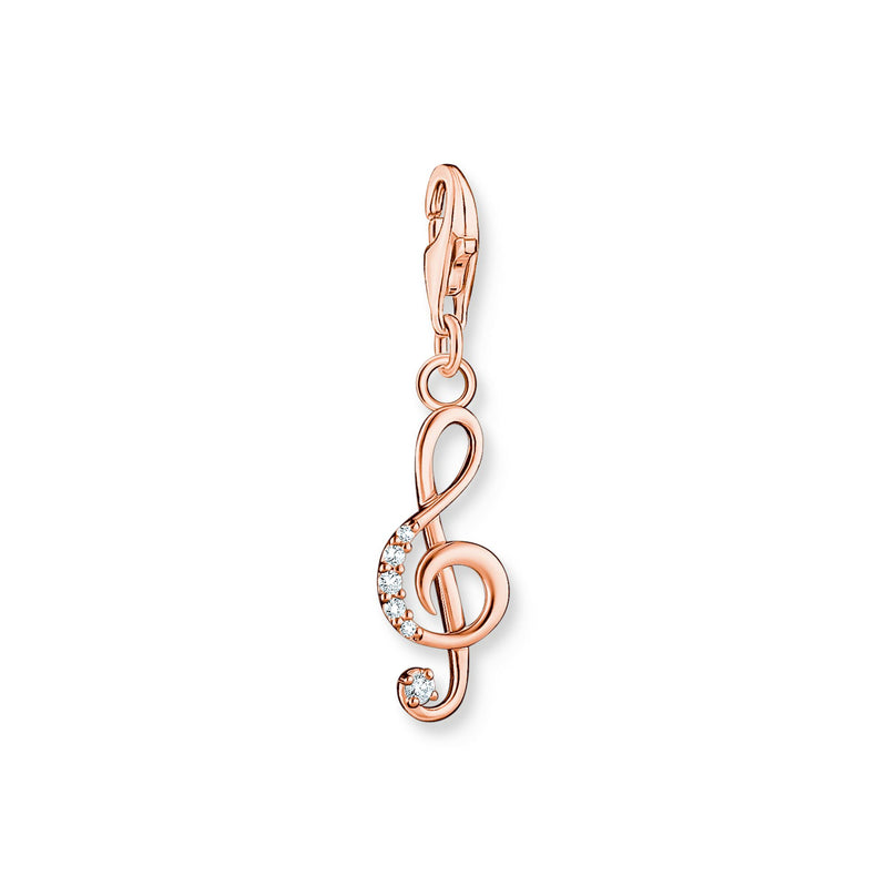 THOMAS SABO CHARM PENDANT MUSICAL CLEF ROSE GOLD 1899-416-14