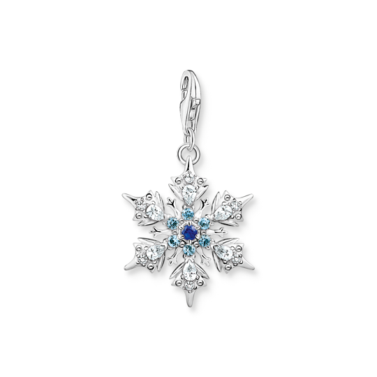 Thomas Sabo Silver Snowflake with Blue Stones 1902-945-7