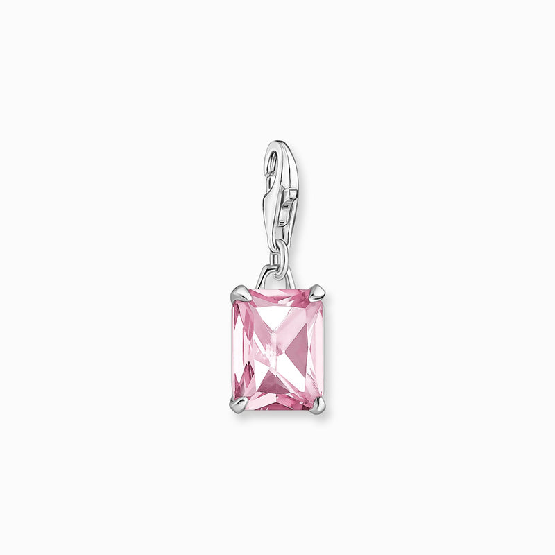 Thomas Sabo Charm pendant pink stone silver 1920-051-9