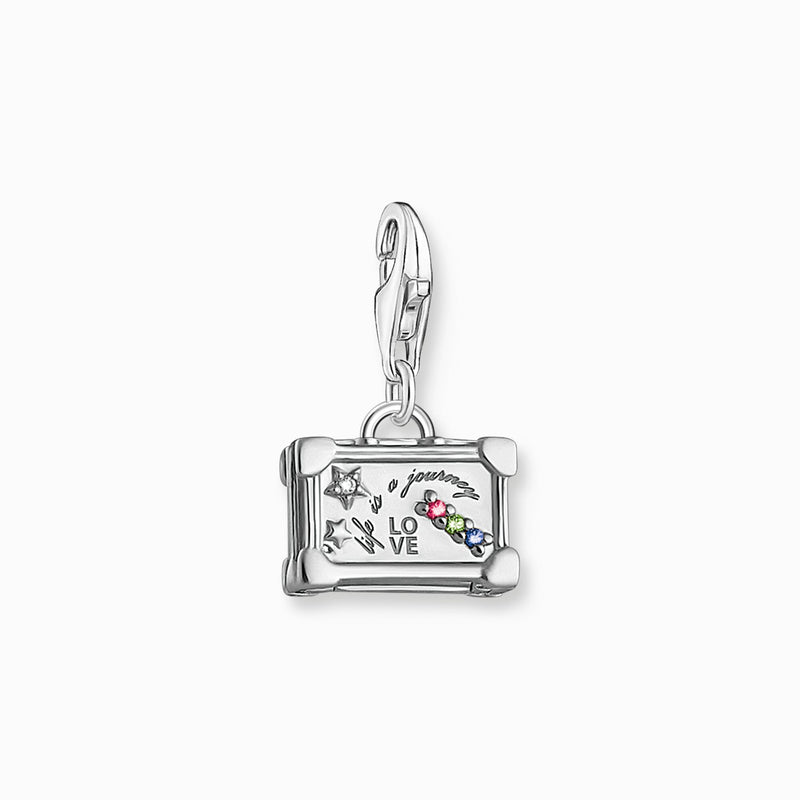 Thomas Sabo Charm pendant colourful vintage suitcase silver 1936-318-7