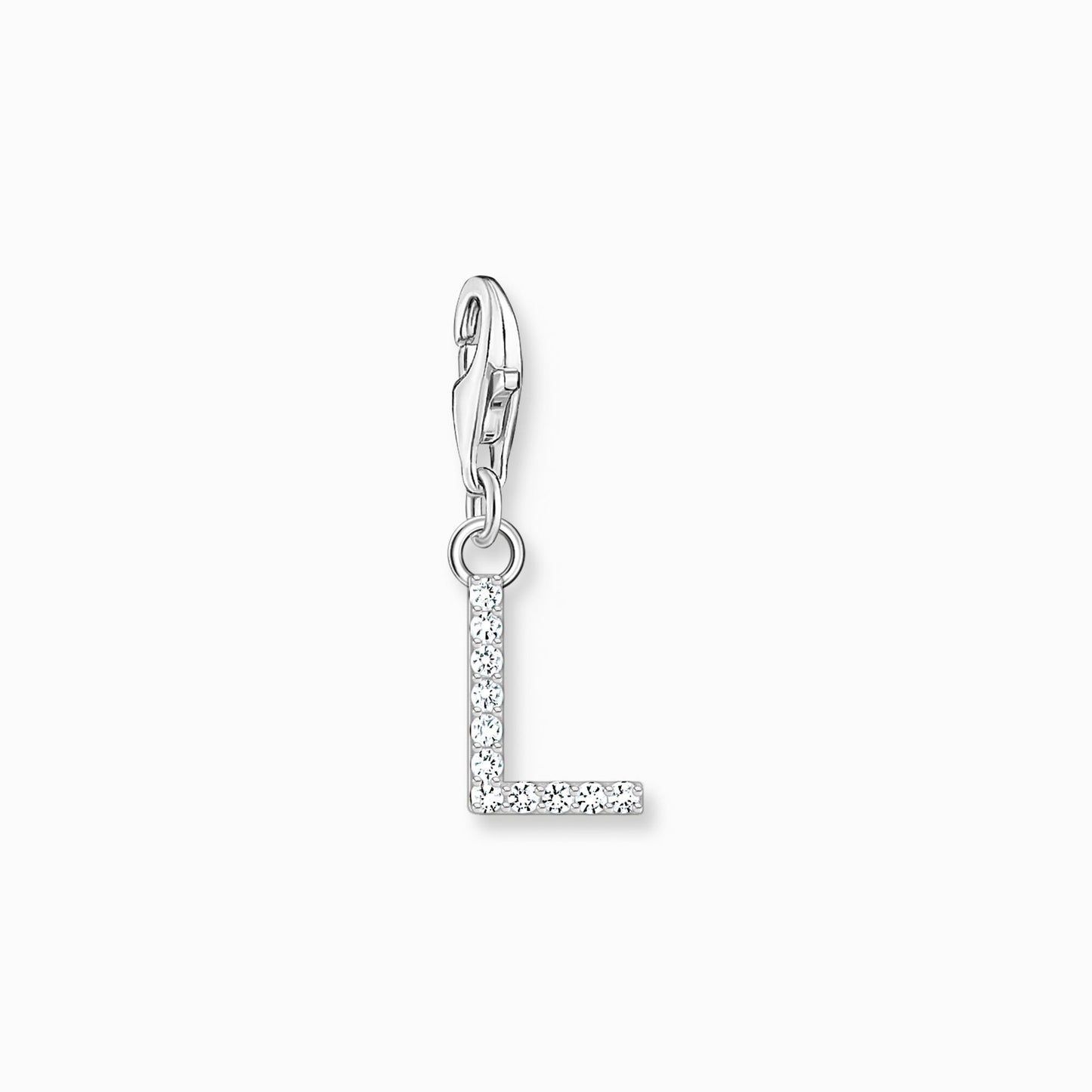 Thomas Sabo Charm pendant letter L with white stones silver 1940-051-14