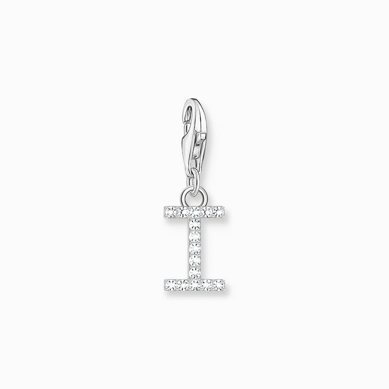 Thomas Sabo Charm pendant letter I with white stones silver 1948-051-14