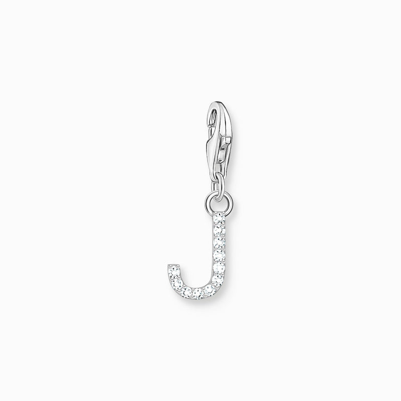 Thomas Sabo Charm pendant letter J with white stones silver 1949-051-14