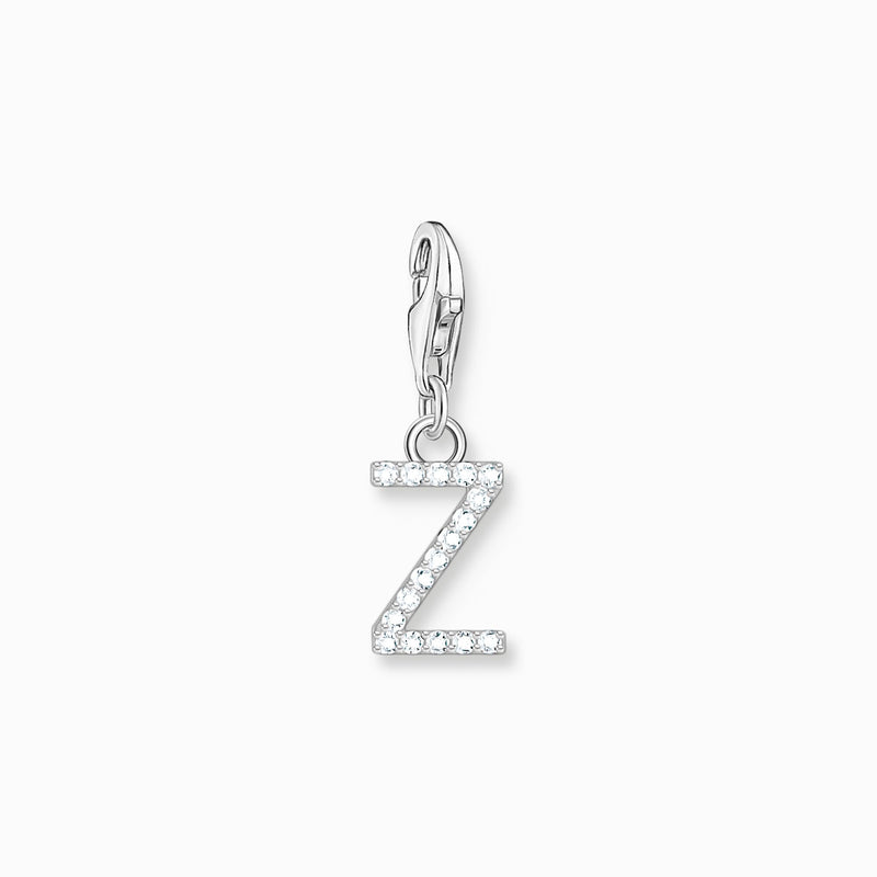 Thomas Sabo Charm pendant letter Z with white stones silver 1963-051-14