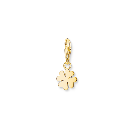 Thomas Sabo Yellow Gold Plated Four Leaf CLover Charm 1991-413-39
