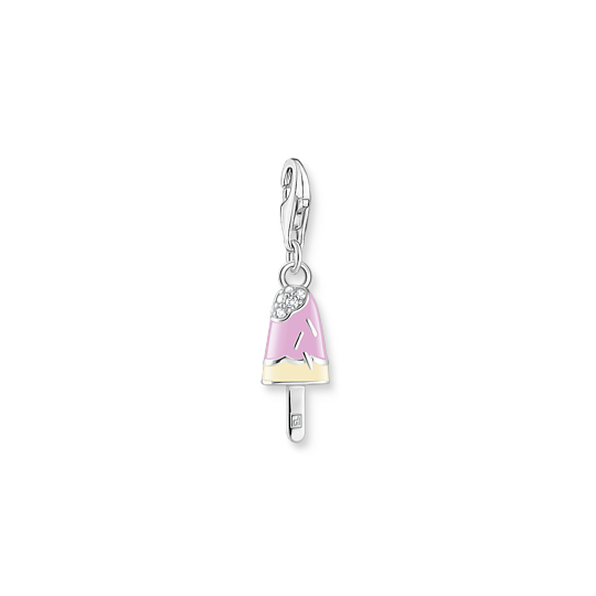 Thomas Sabo Charm Pendant Colourful Popsicle with White Stones Silver 1999-041-7