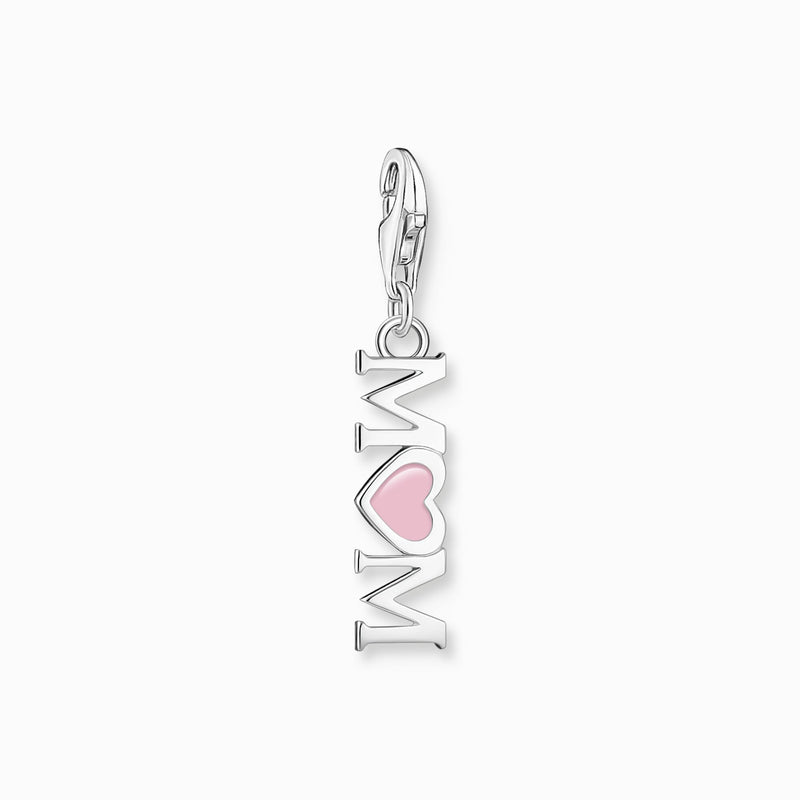 Thomas Sabo Charm pendant Mom with pink heart silver 2001-007-9