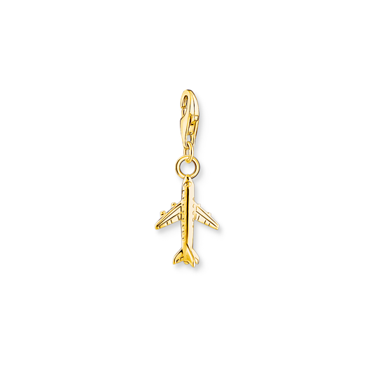 Thomas Sabo charm pendant Airplane gold plated 2012-413-39