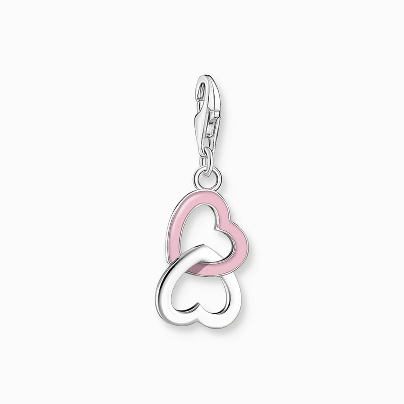 Thomas Sabo Charm pendant pink heart silver 2013-007-9