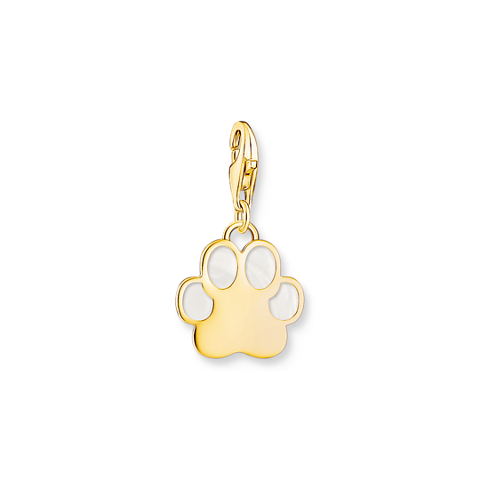 Thomas Sabo Yellow Gold Plated Paw Print Charm 2014-427-39