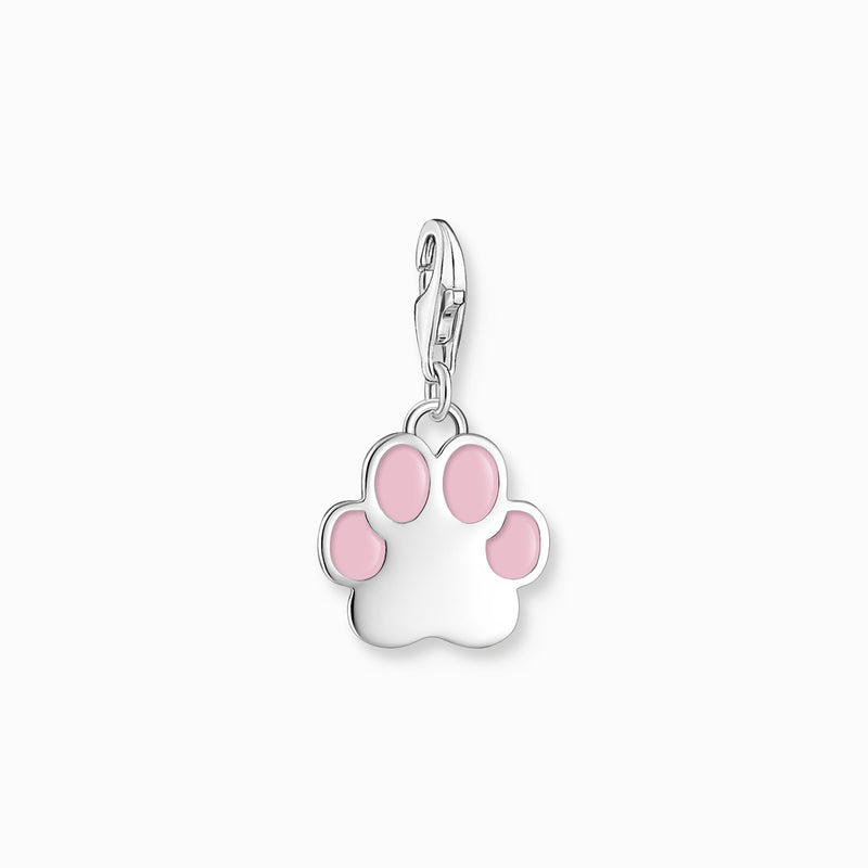 Thomas Sabo Charm pendant pink paw silver 2015-007-9