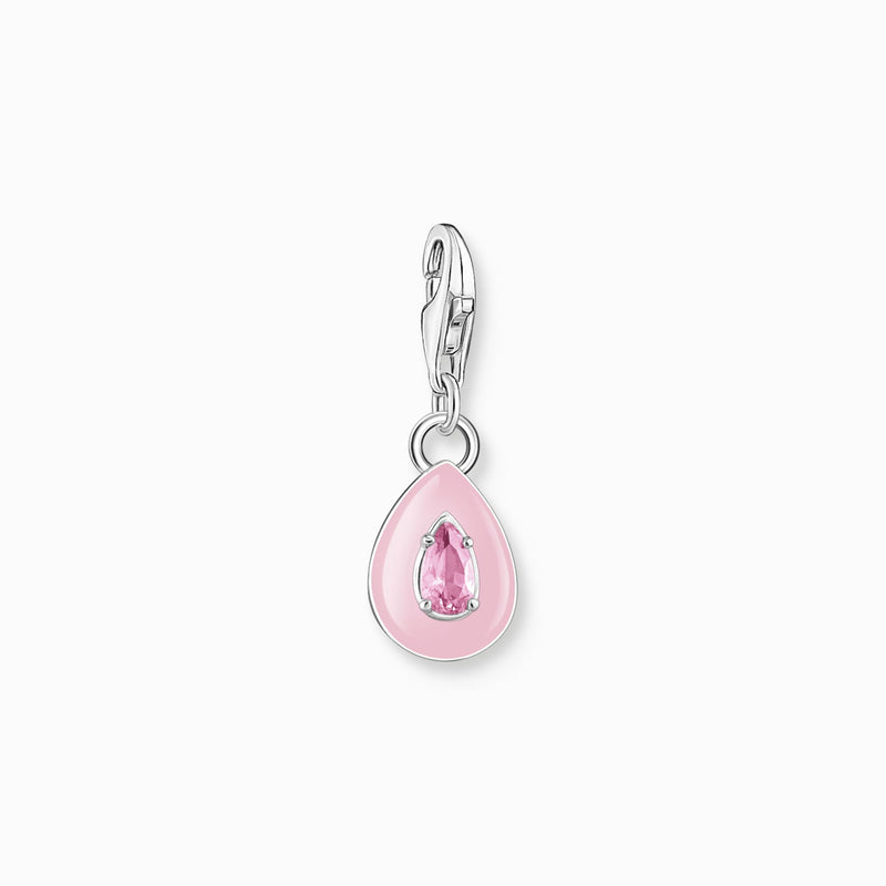 Thomas Sabo Charm pendant pink drop silver 2028-041-9