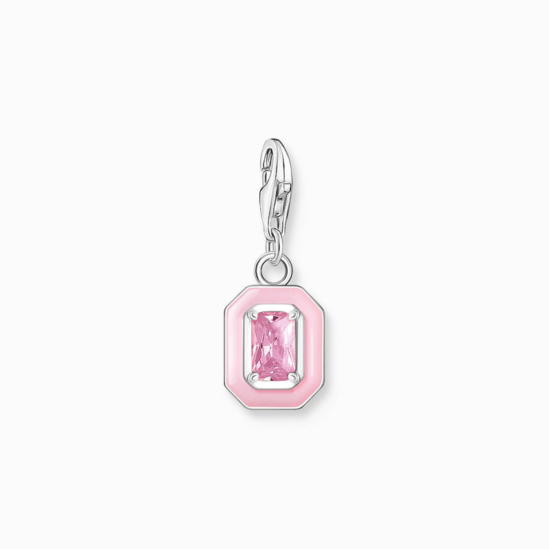 Thomas Sabo Charm pendant pink stone silver 2030-041-9