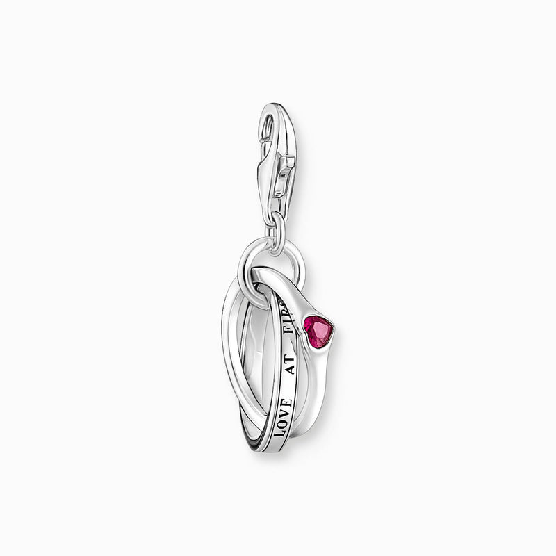 Thomas Sabo Silver Linked Rings Charm 2070-639-10