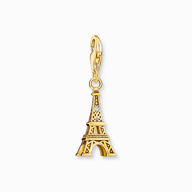 Thomas Sabo Gold Plated Eiffel Tower Charm 2075-414-39