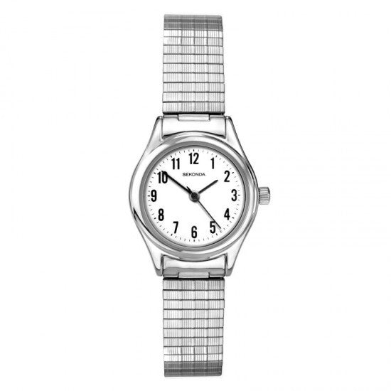 Sekonda Easy Reader Ladies Watch with White Dial & Expandable Bracelet 4601