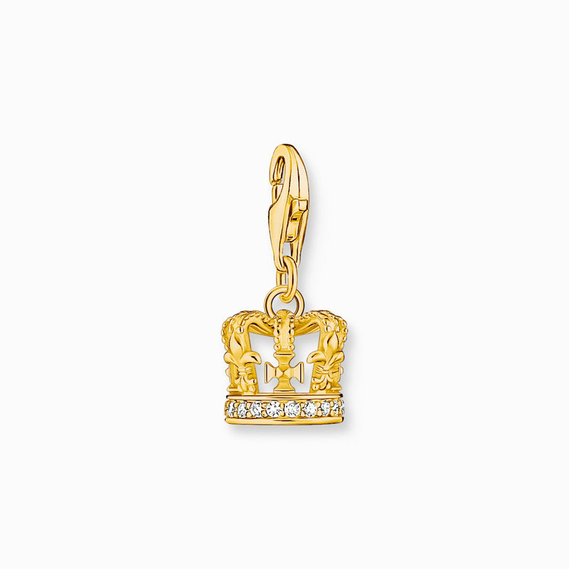Thomas Sabo Gold Plated Crown Charm 2123-414-39