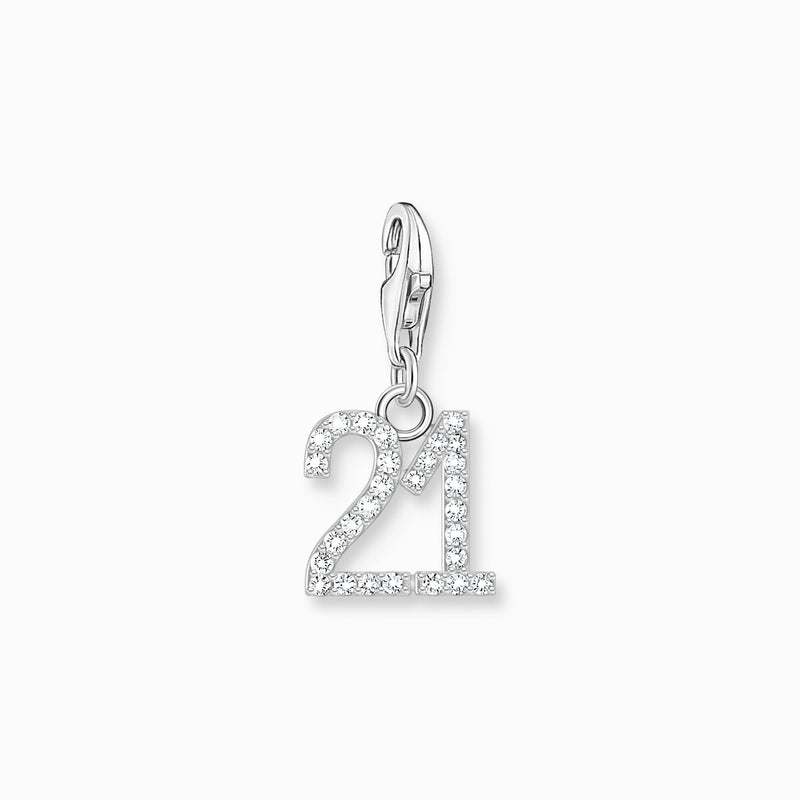 Thomas Sabo Silver CZ 21 Charm 2135-051-21