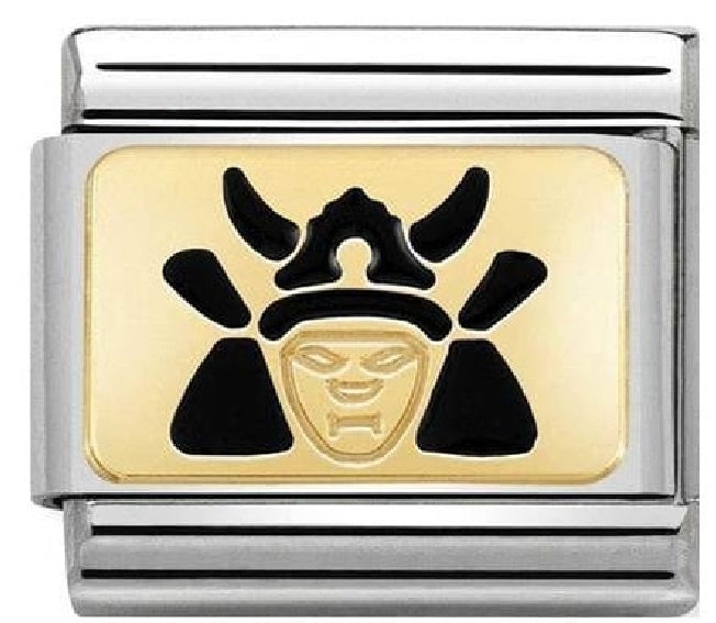NOMINATION Enamel Gold Samurai Charm 030287-12