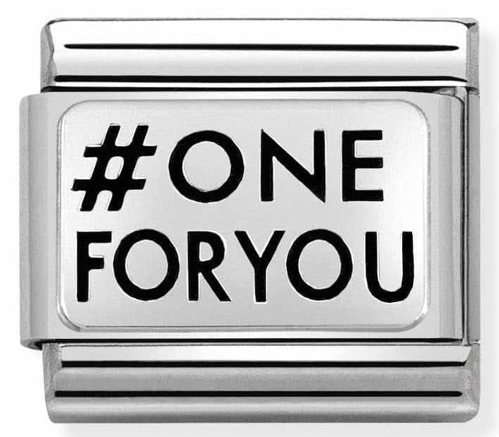 Nomination Charm #ONEFORYOU (One for me one for you) 330109-29
