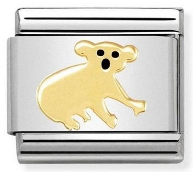 Nomination Enamel Gold Koala 030248-17