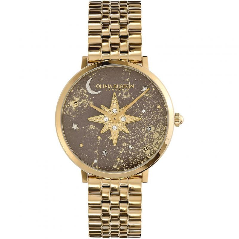 Olivia Burton Celestial Nova Mushroom & Gold Bracelet Watch 24000079