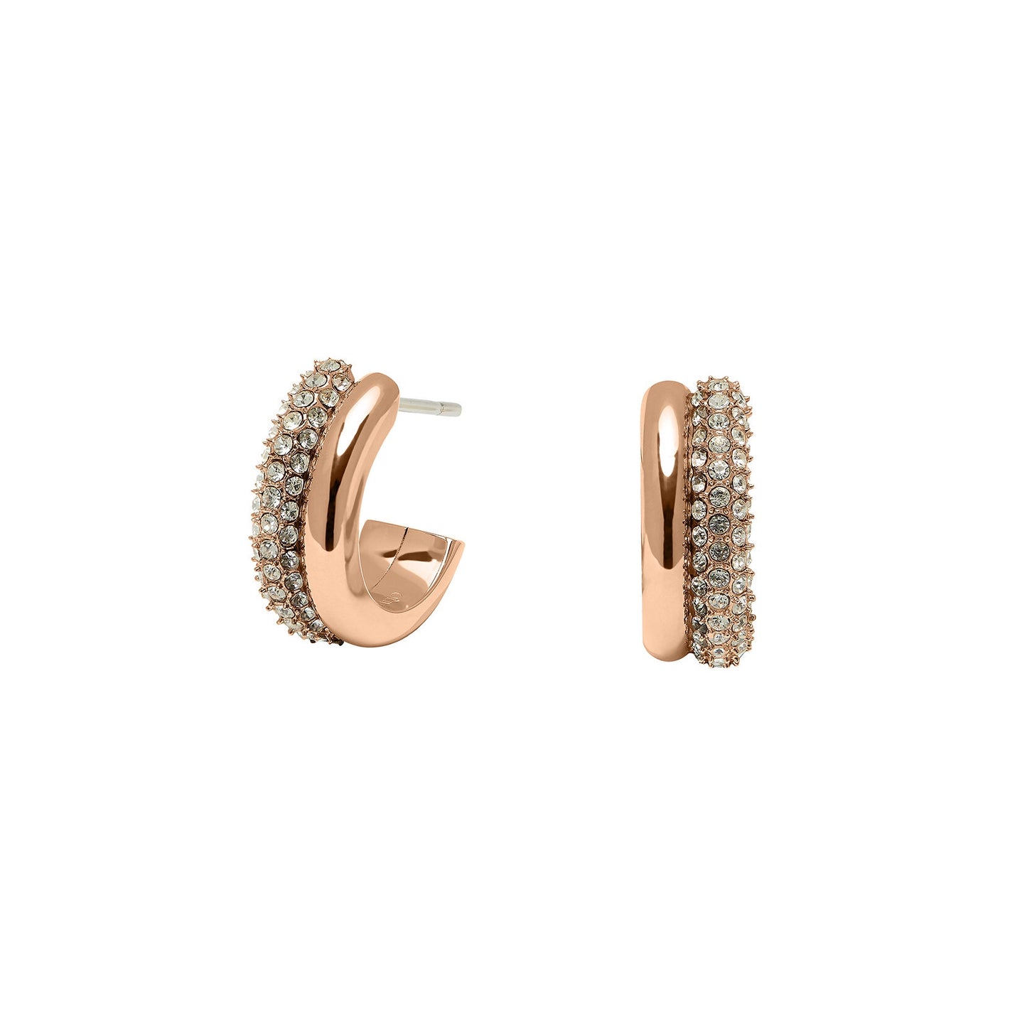 Olivia Burton Entwine Rose Gold Hoop Earrings 24100009