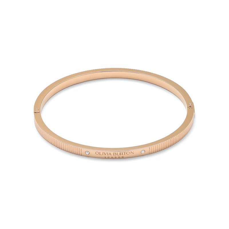 Olivia Burton Classic Linear Carnation Gold Bangle 24100015